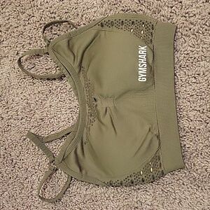 Gymshark Energy Seamless Sports Bra size xs Olive Green
